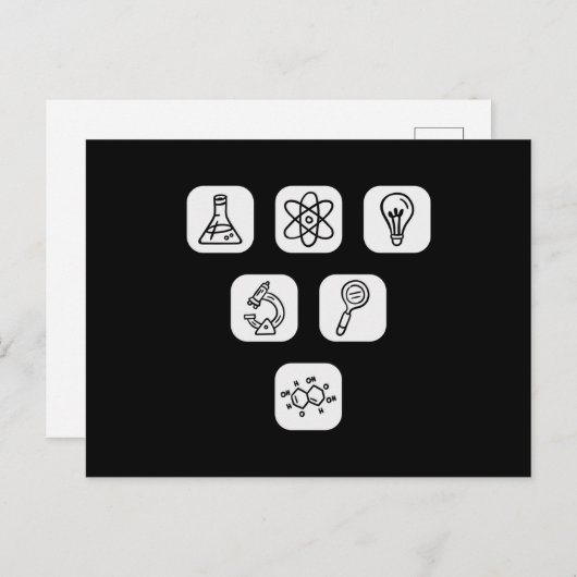 Carte Postale Éléments scientifiques (Devant / Derrière)