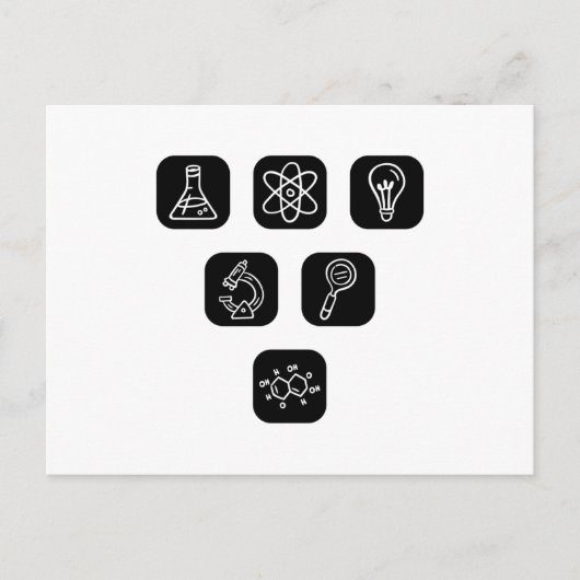 Carte Postale Éléments scientifiques (Devant)