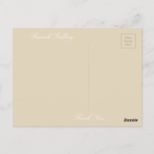 Carte Postale Eléphant (Dos)