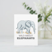 CARTE POSTALE ÉLÉPHANT (Debout devant)