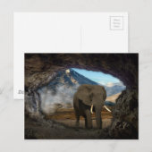 Carte Postale Eléphant (Devant / Derrière)