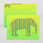 Carte Postale Eléphant (Devant / Derrière)