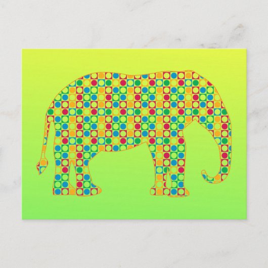Carte Postale Eléphant (Devant)