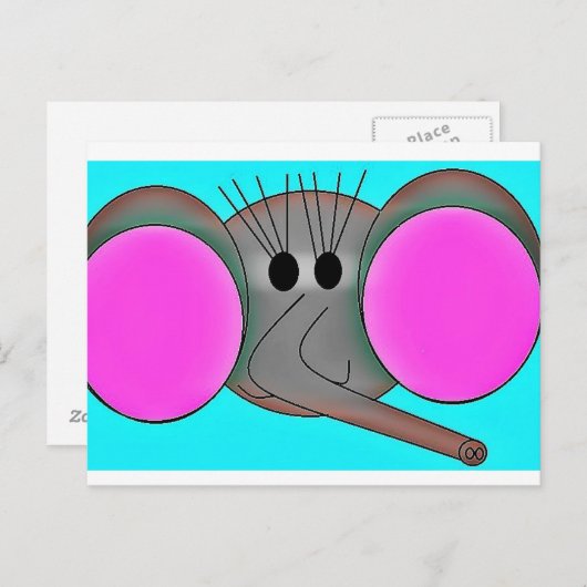 Carte Postale Eléphant (Devant / Derrière)