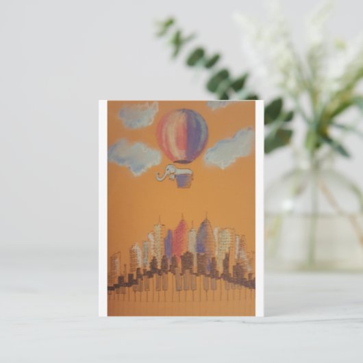 Carte Postale Eléphant (Debout devant)