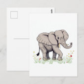 Carte Postale Eléphant (Devant / Derrière)