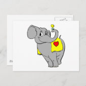 Carte Postale Eléphant (Devant / Derrière)