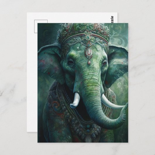 Carte Postale Eléphant (Devant / Derrière)