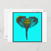 Carte Postale Eléphant (Devant / Derrière)