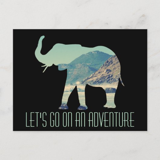 Carte Postale Elephant Adventure (Devant)