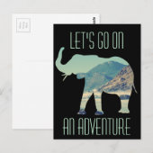 Carte Postale Elephant Adventure (Devant / Derrière)
