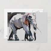 Carte Postale Eléphant africain 2012 (Devant / Derrière)