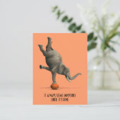 Carte Postale Eléphant artistique (Debout devant)