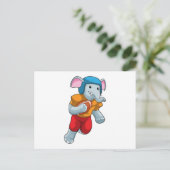 Carte Postale Éléphant au football américain (Debout devant)