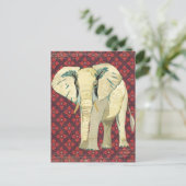 Carte postale Eléphant Blanc (Debout devant)