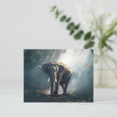 Carte Postale Éléphant dans la jungle (Debout devant)