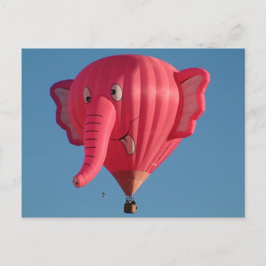 Carte Postale Éléphant de ballon (Devant)