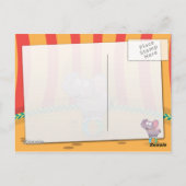 Carte Postale Éléphant de cirque (Dos)