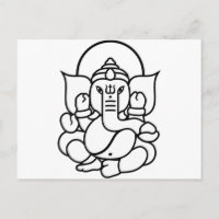 Eléphant de Ganesha n° 3 (noir blanc)