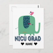Carte Postale Eléphant de grade NICU (Devant / Derrière)
