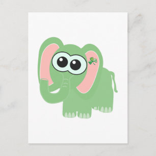 Carte Postale éléphant de la St. Pattys Day Goofkins