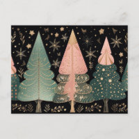Éléphant de Noël rose et vert