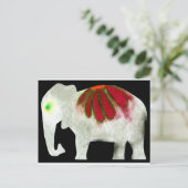 Carte Postale Eléphant de puissance de fleur (Debout devant)