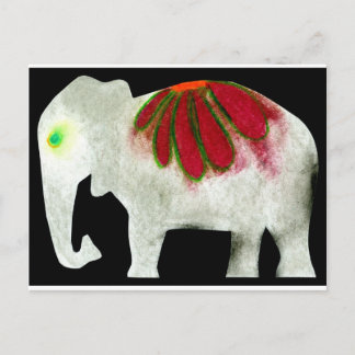 Carte Postale Eléphant de puissance de fleur