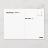 Carte Postale Éléphant debout sur un nuage d'herbe (Dos)