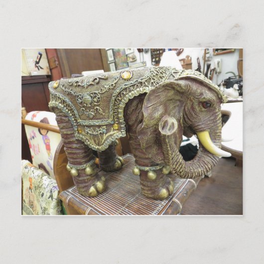 Carte Postale Eléphant décoratif (Devant)