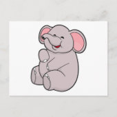 Carte Postale Éléphant Drôle (Devant)