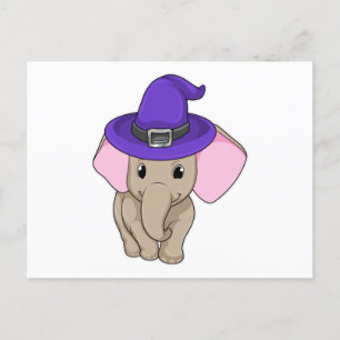 Carte Postale Éléphant en magicien