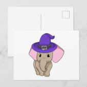 Carte Postale Éléphant en sorcier (Devant / Derrière)