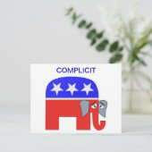 Carte Postale Eléphant GOP (Debout devant)