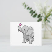 Carte Postale Eléphant Lollipop (Debout devant)