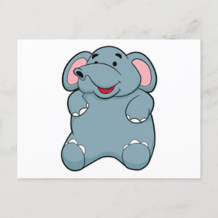 Carte Postale Eléphant mignon