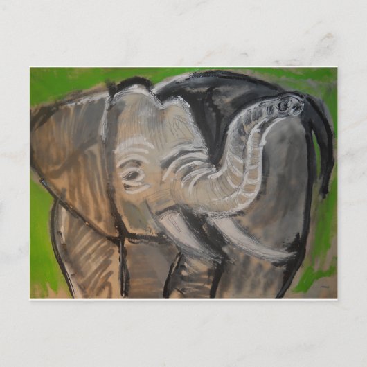 Carte Postale éléphant n°7 (Devant)