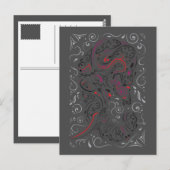 Carte Postale éléphant orné (Devant / Derrière)