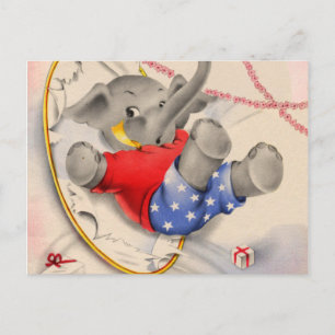 Carte Postale Éléphant Oups