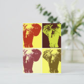 Carte Postale Eléphant Pop Art (Debout devant)