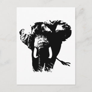 Carte Postale Eléphant Pop Art