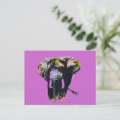 Carte postale Elephant Pop Art (Debout devant)