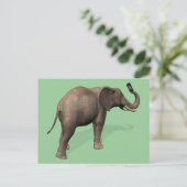 Carte Postale Elephant Prendre Un Selfie (Debout devant)