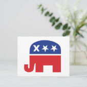 Carte Postale Eléphant républicain mort (Debout devant)