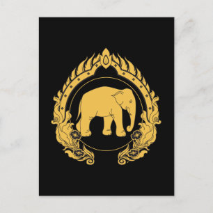 Carte Postale Elephant thaïlandais
