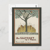 Carte Postale Elephant up a Tree (Devant / Derrière)