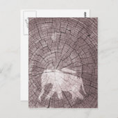 Carte Postale Eléphant urbain (Devant / Derrière)