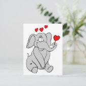 Carte postale Elephant Valentine (Debout devant)