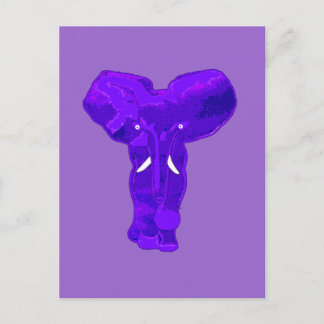 Carte Postale Eléphant violet sur T-shirts, Vêtements pour bébés