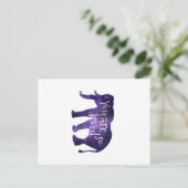 Carte Postale Elephant Vous Êtes Si Aimé Citation (Debout devant)